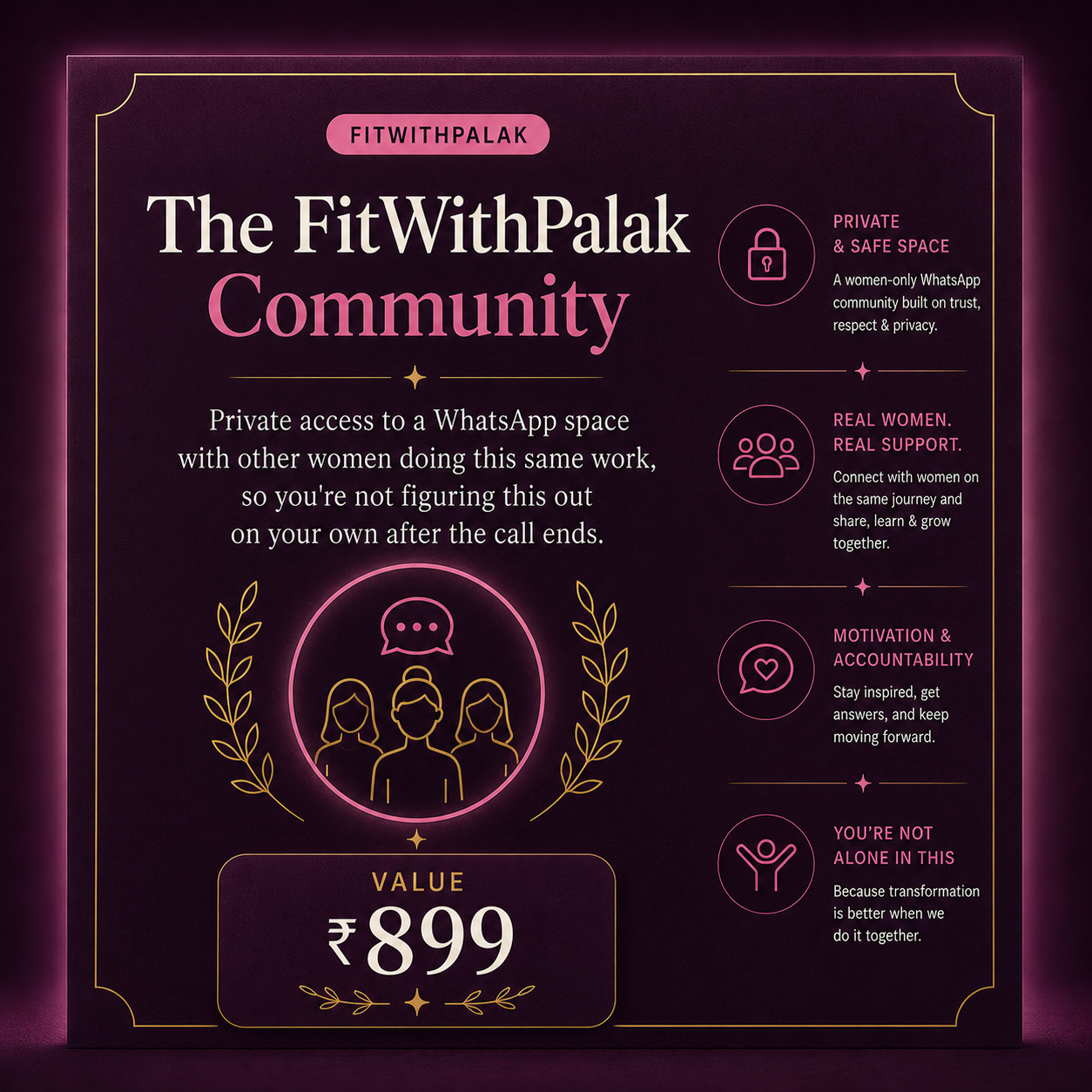 The FitWithPalak Community, value ₹899